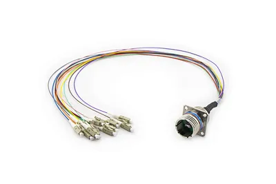 metal fiber optic patch cord connector